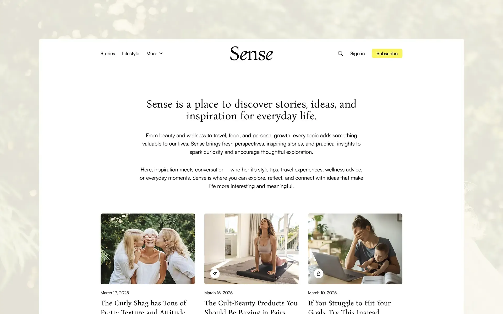 Sense Ghost Theme